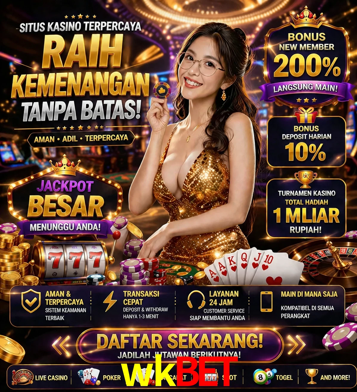 Roleta e blackjack wkbet